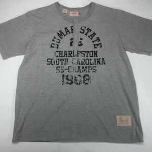 Hawke And Dumar Mens Gray T-Shirt 3 Buttons